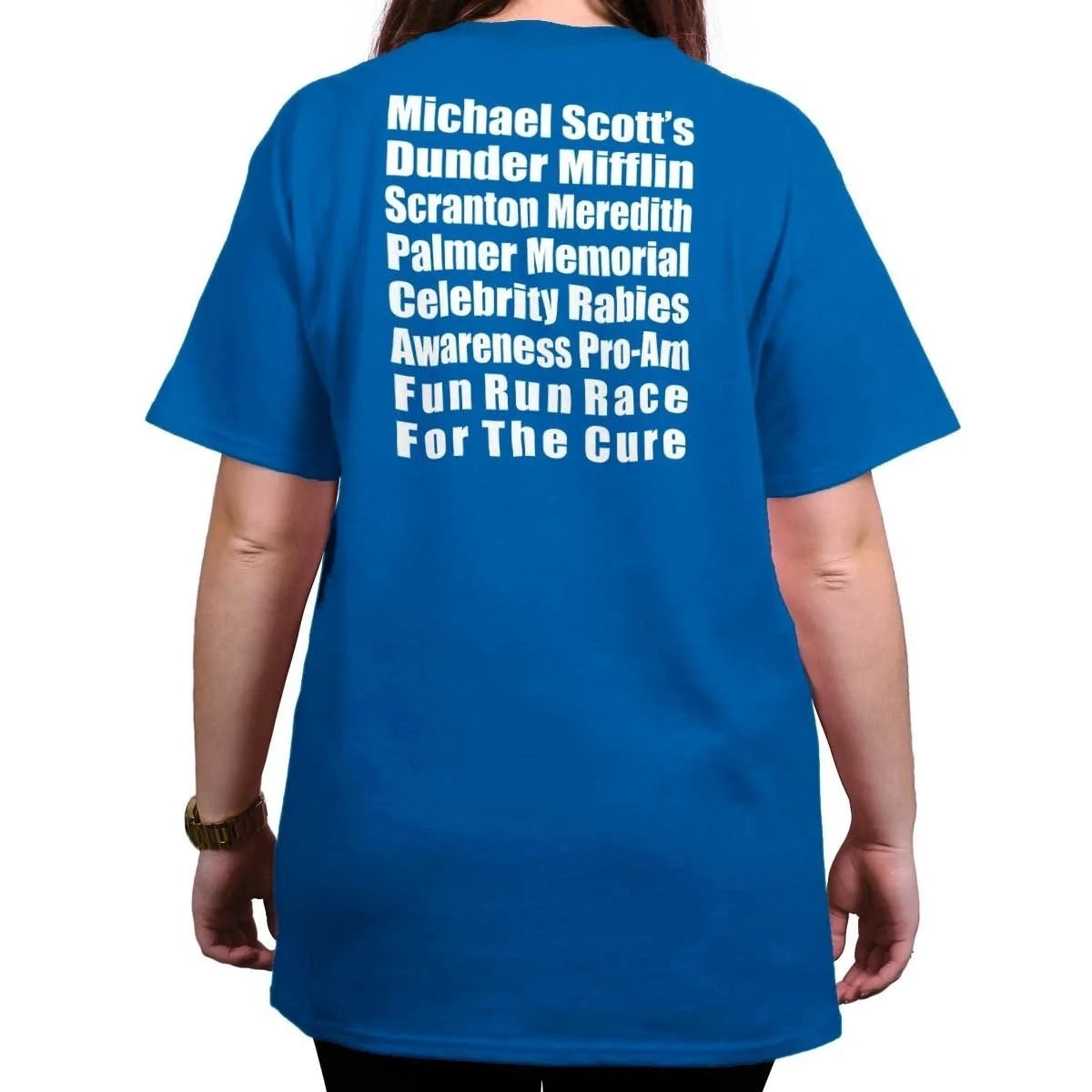 Michael Scott Brands Dunder Run Race Cure Funny  T Shirt Tee