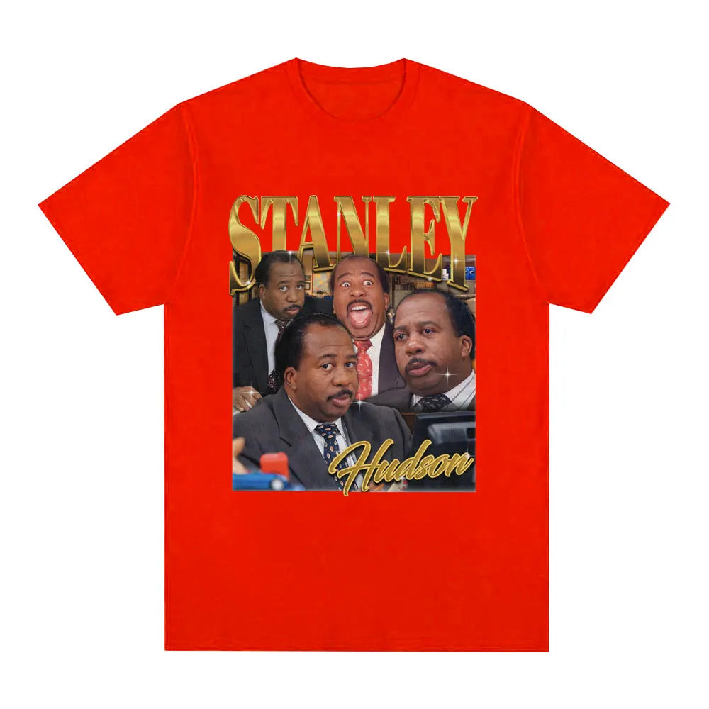 Stanley Hudson Homage T Shirt Tv Series The Office Michael Scott Dwight Schrute T-shirt Men's Casual Cotton Oversized T Shirts