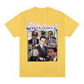 Michael Scott Prison Mike Salutes Office T-shirtTV Drama Dwight Schrute Jim Halpert Short Sleeve Oversized T-shirt
