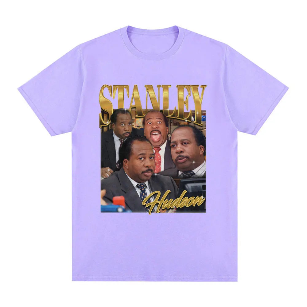 Stanley Hudson Homage T Shirt Tv Series The Office Michael Scott Dwight Schrute T-shirt Men's Casual Cotton Oversized T Shirts