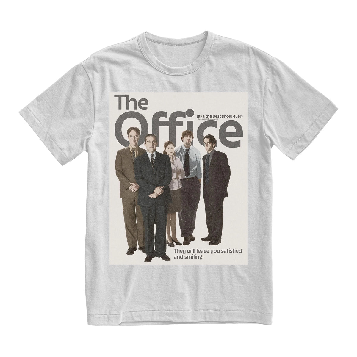 New "Office" Movie Pattern Men's Printed T-shirt for All Seasons, Suitable for Both Men and Women's Casual T-shirt