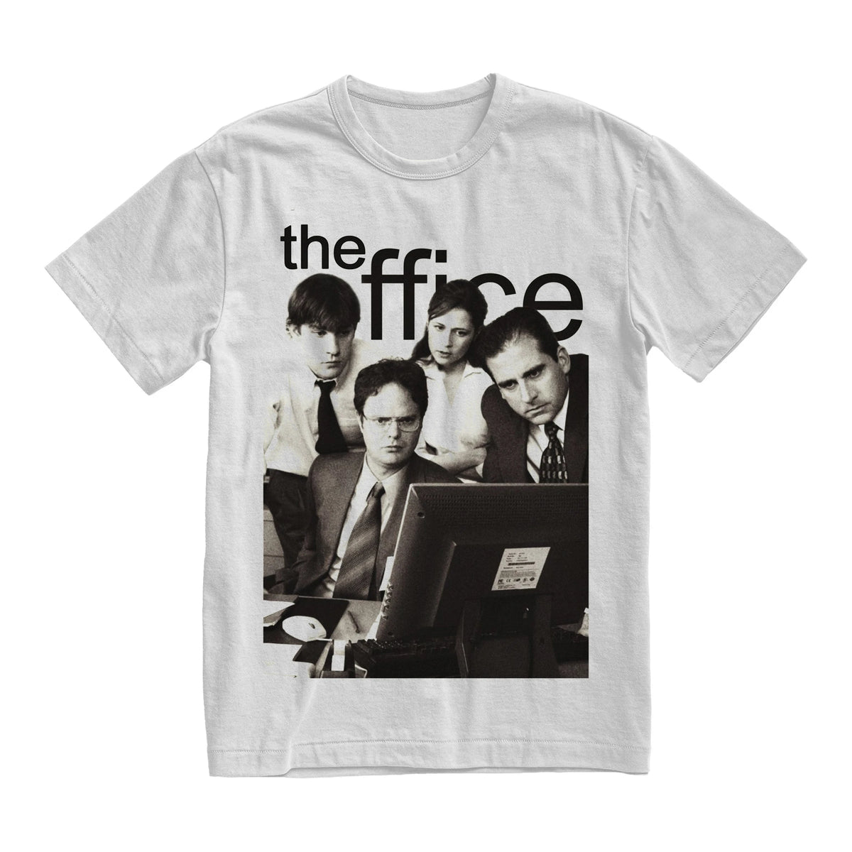 New "Office" Movie Pattern Men's Printed T-shirt for All Seasons, Suitable for Both Men and Women's Casual T-shirt