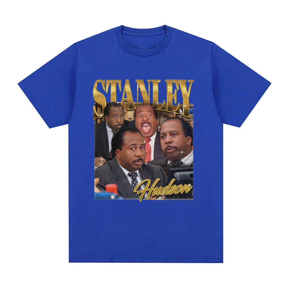 Stanley Hudson Homage T Shirt Tv Series The Office Michael Scott Dwight Schrute T-shirt Men's Casual Cotton Oversized T Shirts