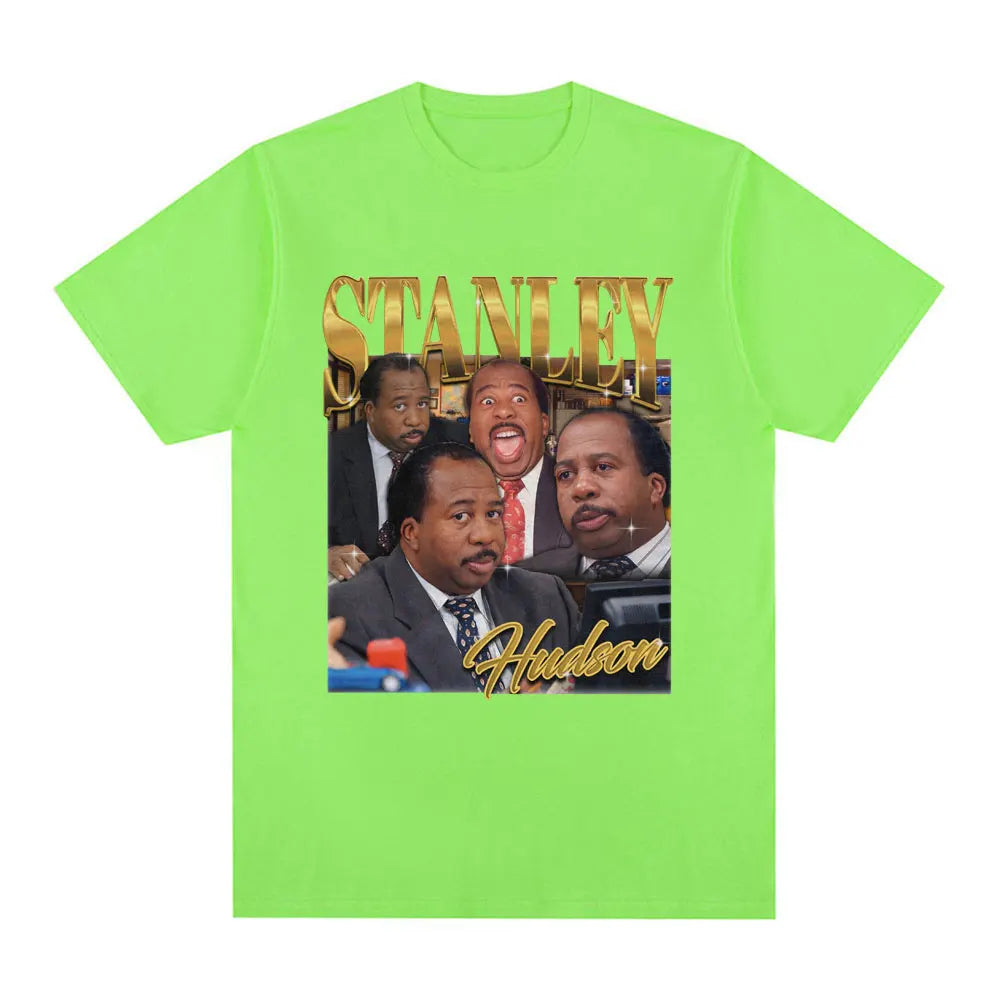 Stanley Hudson Homage T Shirt Tv Series The Office Michael Scott Dwight Schrute T-shirt Men's Casual Cotton Oversized T Shirts