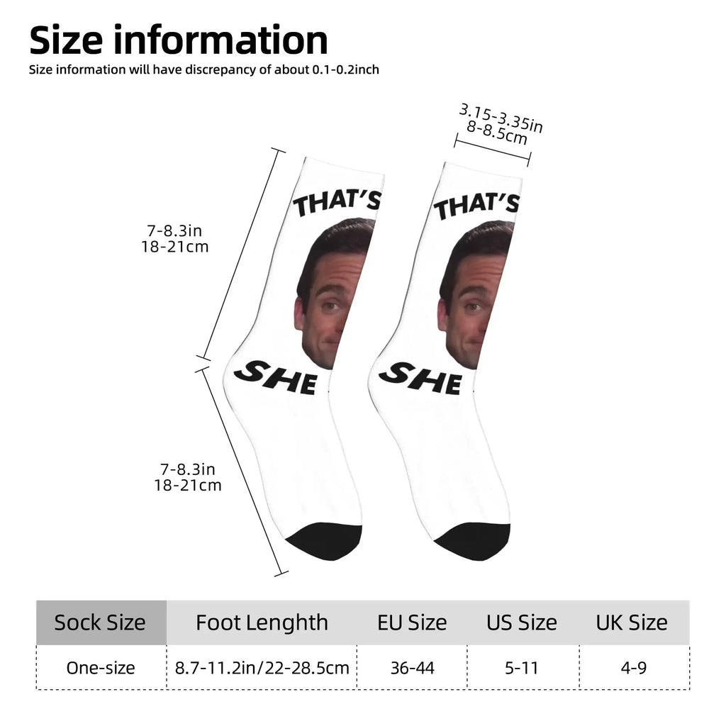 Couple Socks Michael Scott that's what she said The Office Stockings Anti-Slip High Quality Socks Autumn Fashion Outdoor Socks