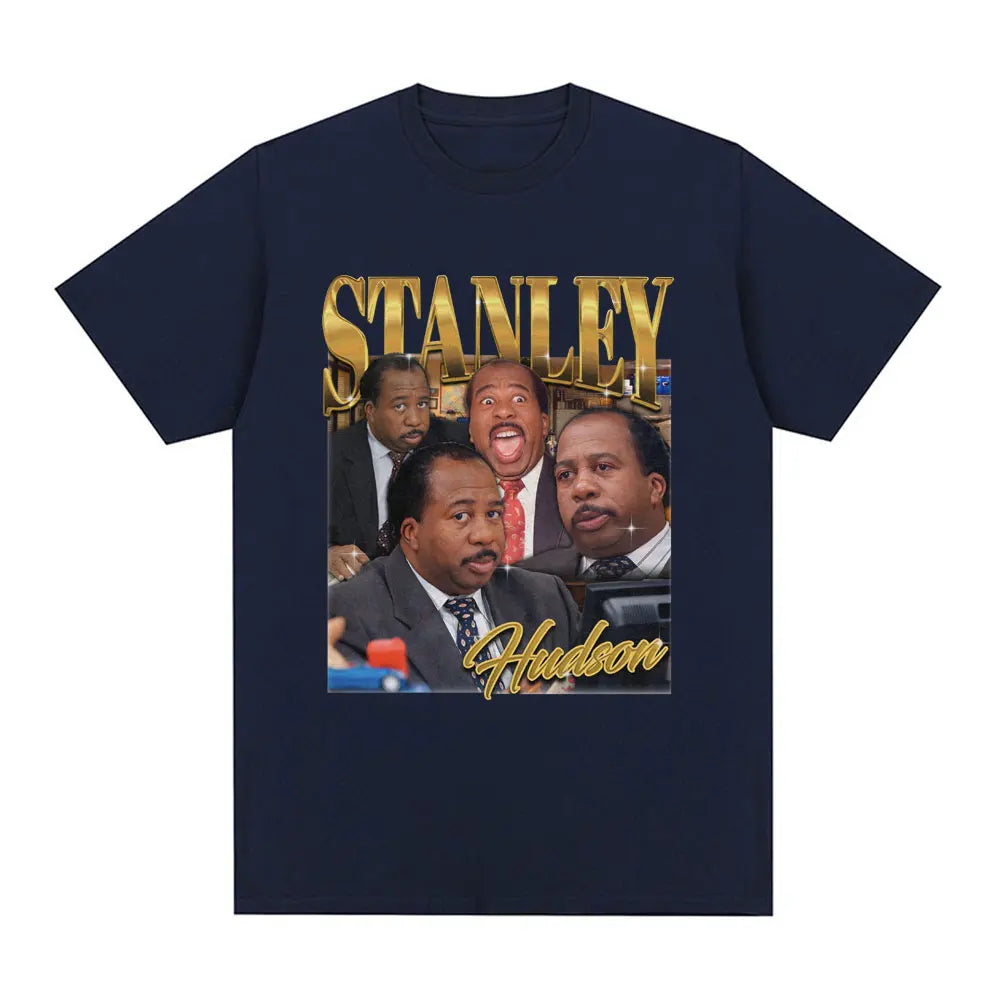 Stanley Hudson Homage T Shirt Tv Series The Office Michael Scott Dwight Schrute T-shirt Men's Casual Cotton Oversized T Shirts