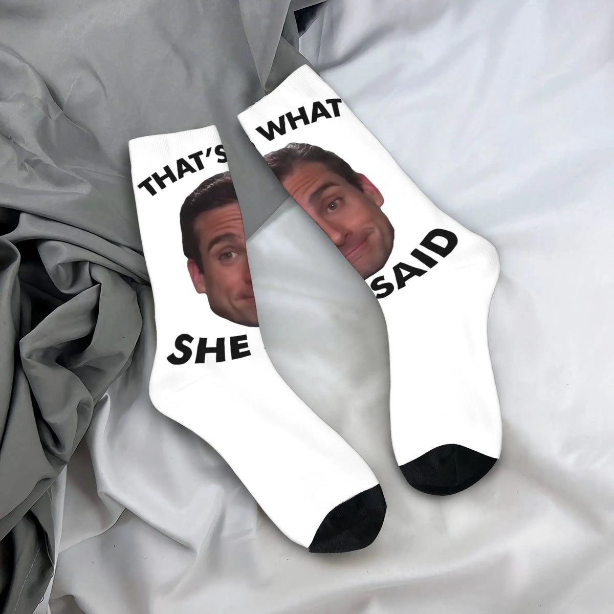 Couple Socks Michael Scott that's what she said The Office Stockings Anti-Slip High Quality Socks Autumn Fashion Outdoor Socks
