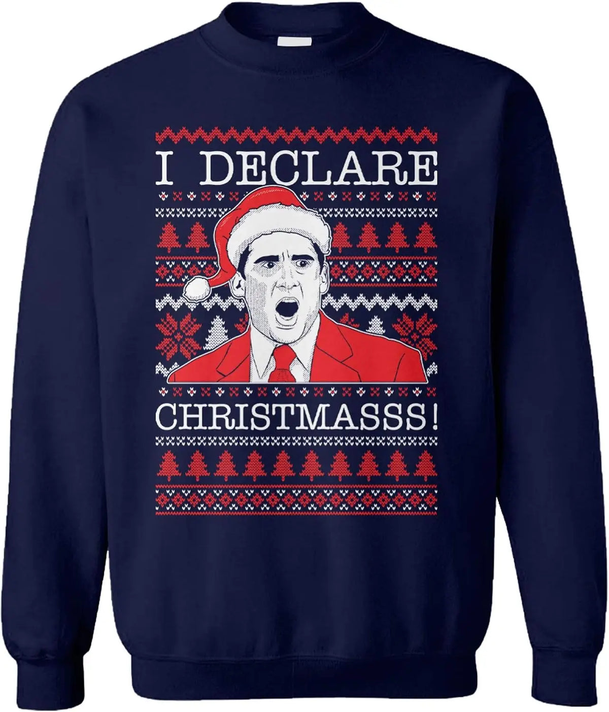 Michael Scott Ugly Christmas Autumn and Winter Long Sleeve Thermal Hoodie
