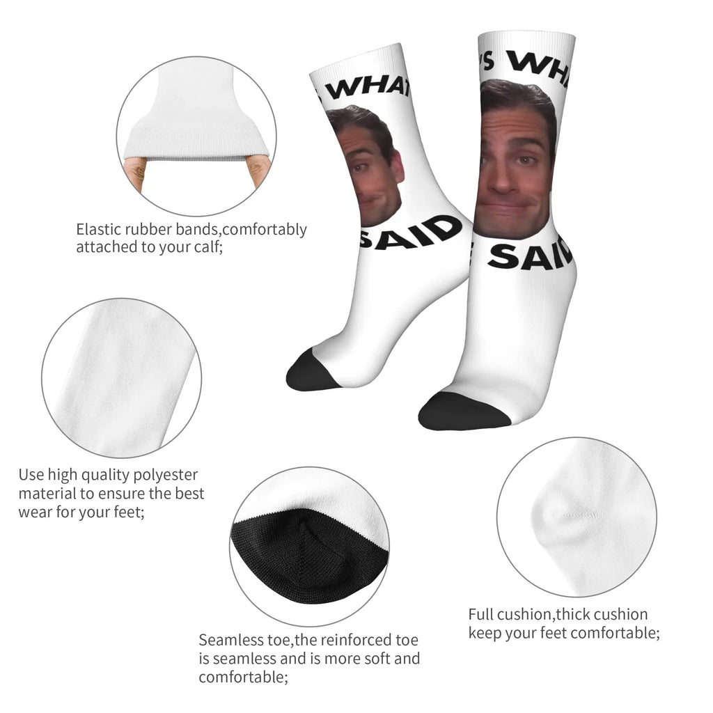 Couple Socks Michael Scott that's what she said The Office Stockings Anti-Slip High Quality Socks Autumn Fashion Outdoor Socks